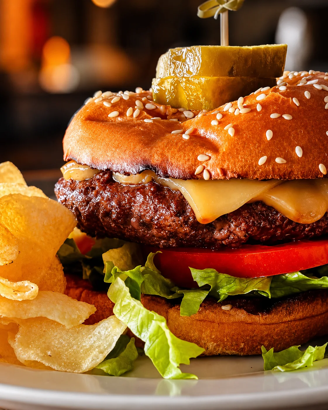 Afro-Spice Cheeseburger